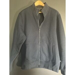 Robert Barakett Large Varsity Style Jacket Black Size Medium